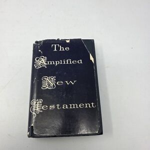 The Amplified New Testament Hardcover Book 1958 by Zondervan